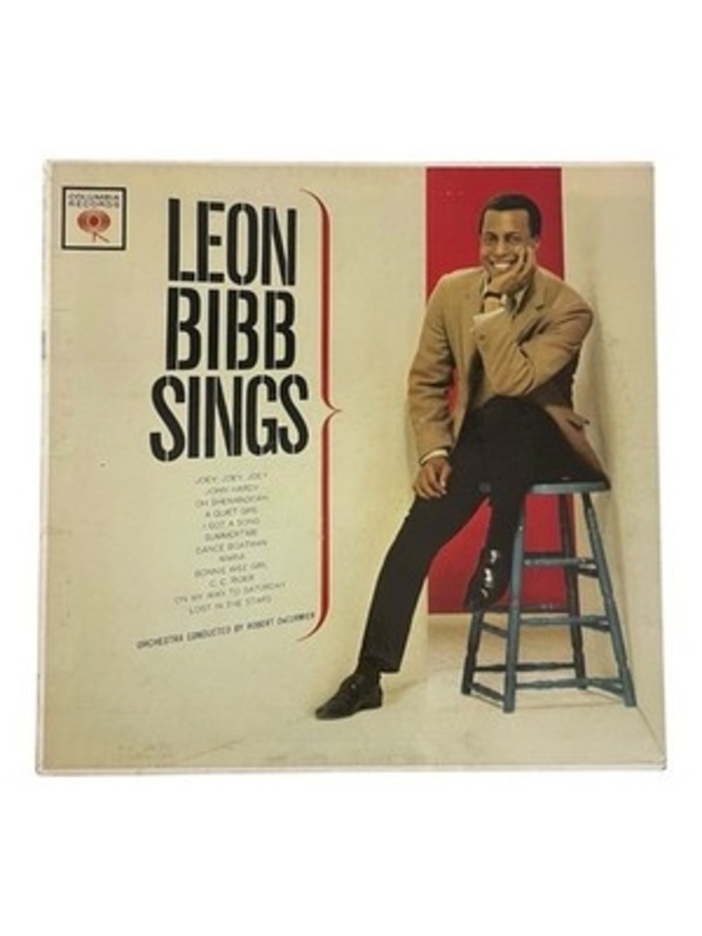 Leon Bibb Sings LP Vinyl Record Columbia CL1762 Folk VG